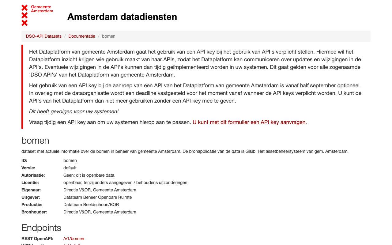 Schermafbeelding van api.data.amsterdam.nl