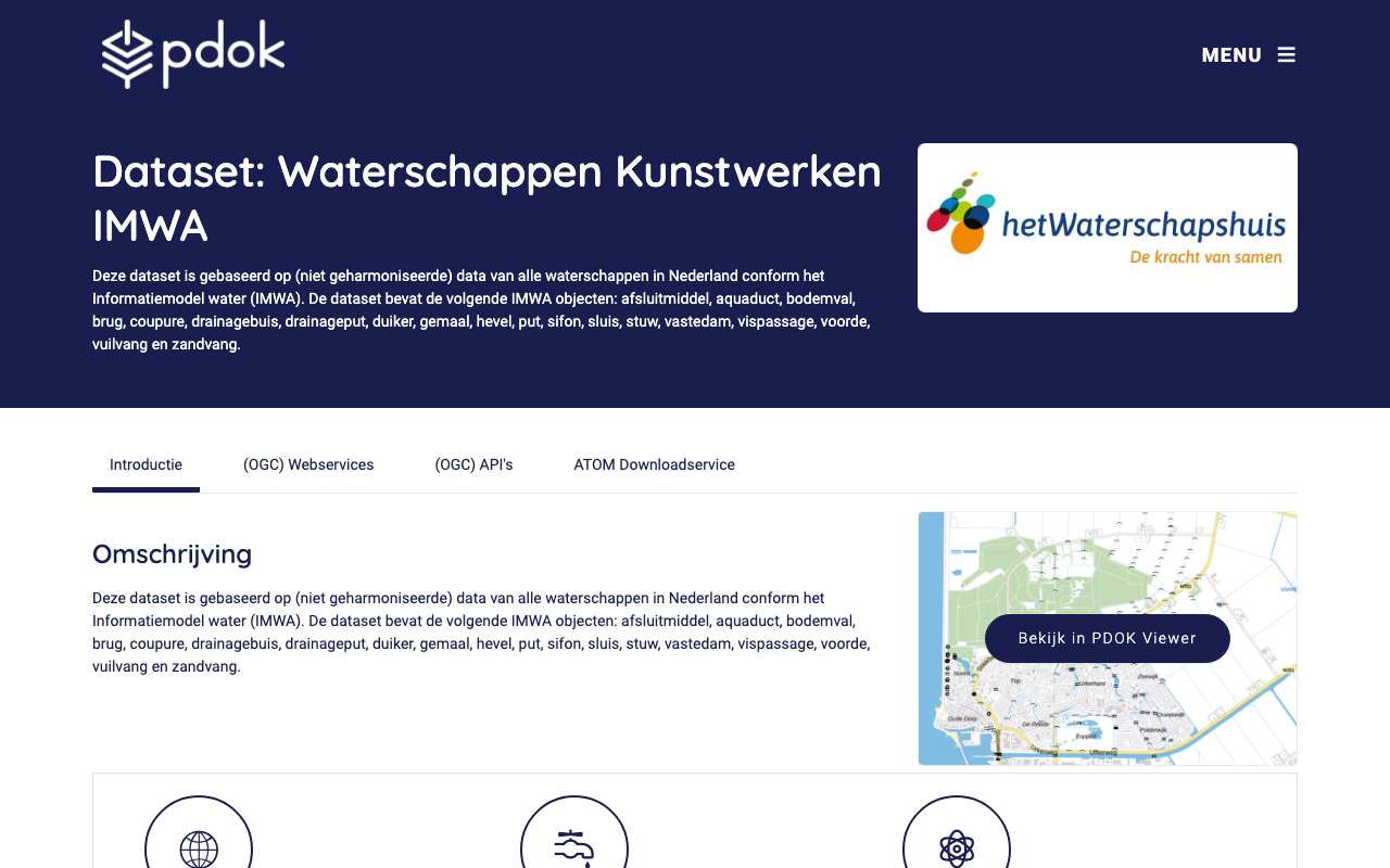 Schermafbeelding van pdok.nl