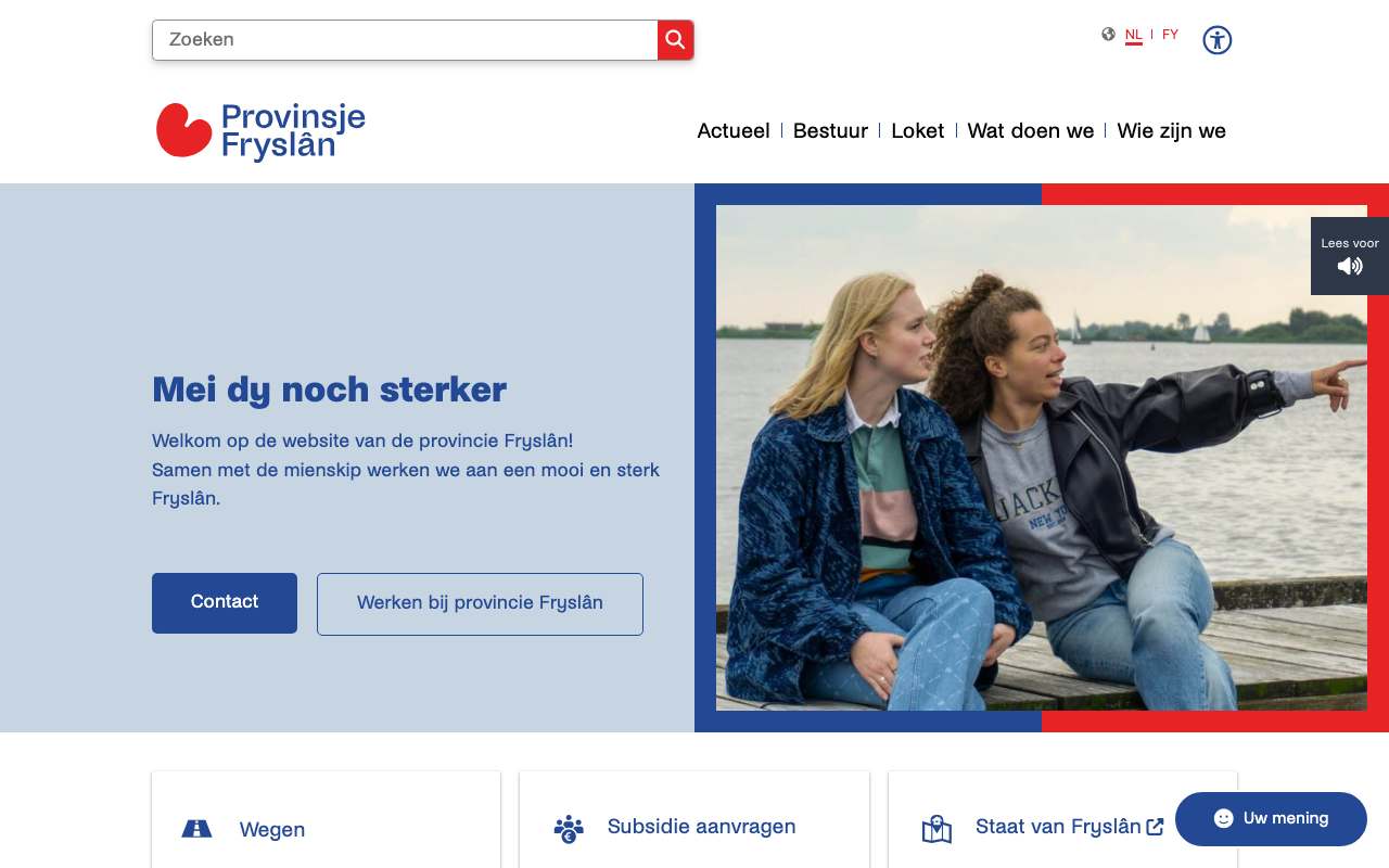 Schermafbeelding van fryslan.frl