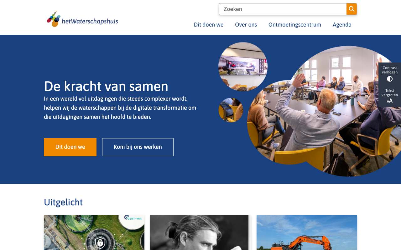 Schermafbeelding van hetwaterschapshuis.nl